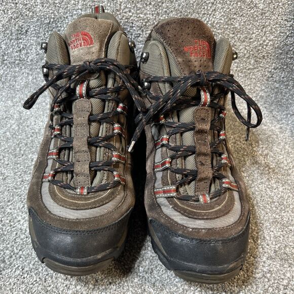 The North Face Winter Hiking Boots Mens Brown Insulated Snow Trail Size 11